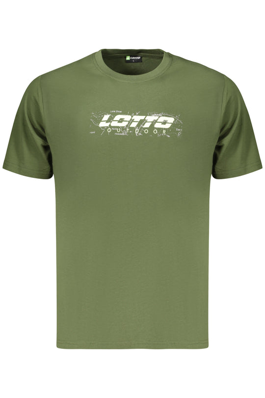 LOTTO T-SHIRT HOMME VERT À MANCHES COURTES